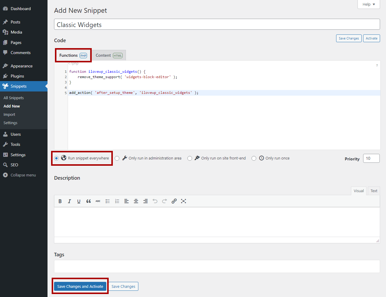 WordPress Code Snippets Plugin Tutorial Easy Custom Functions and