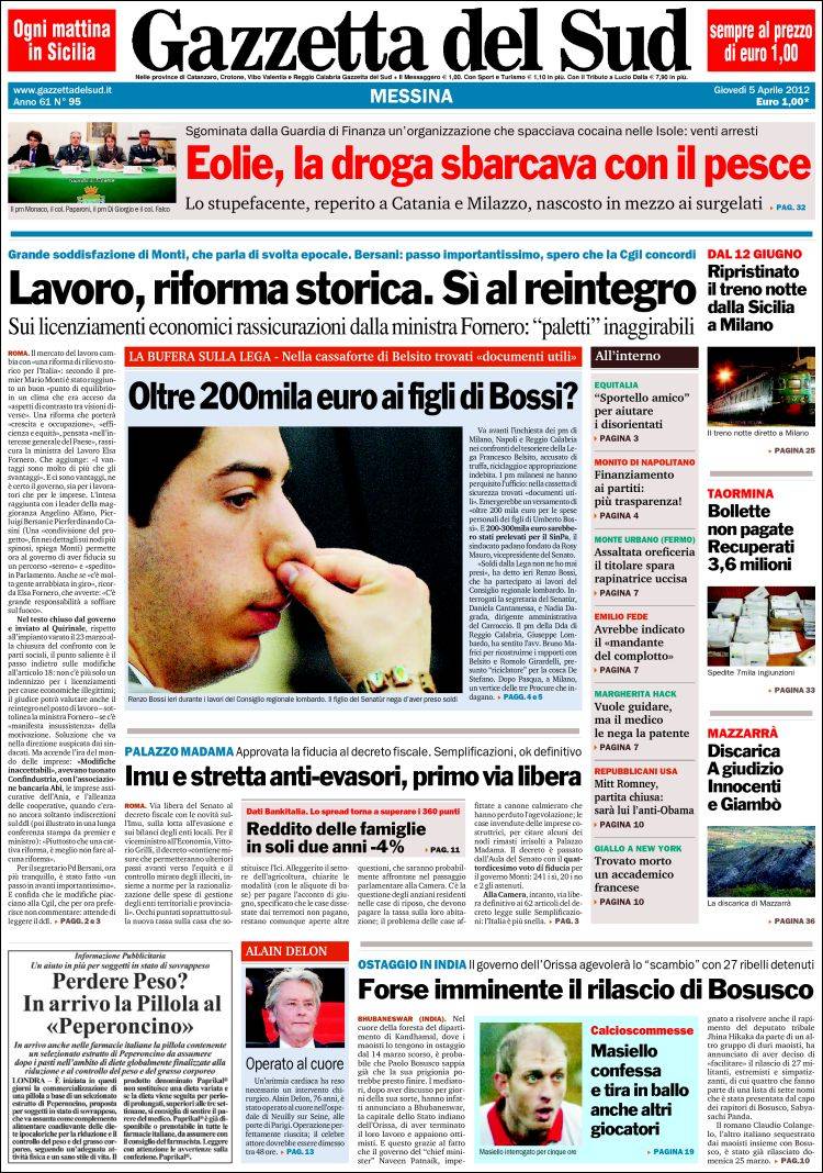 Le prime pagine di oggi Il Post