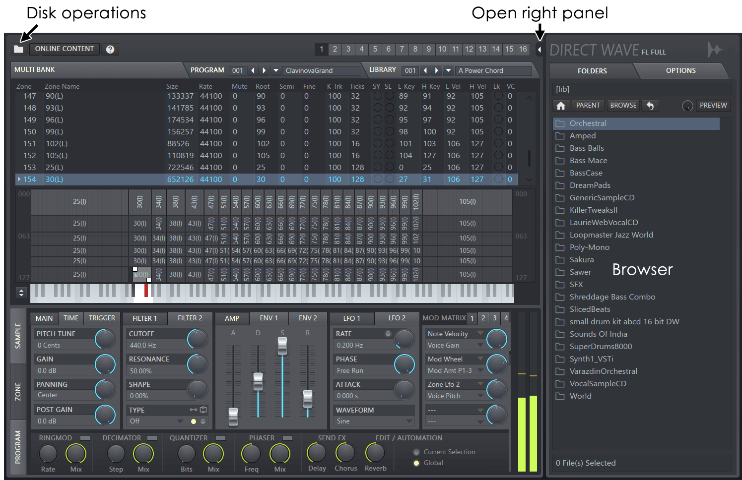 DirectWave Sampler Instrument