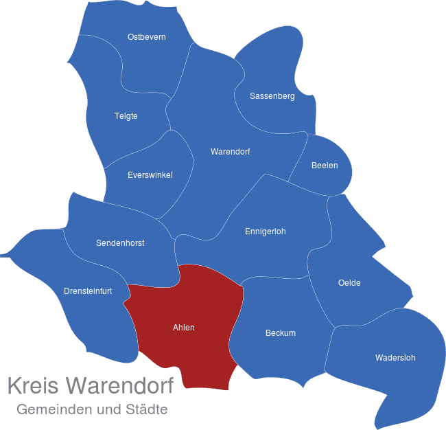 Kreis Warendorf interaktive Landkarte Imagemaps.de