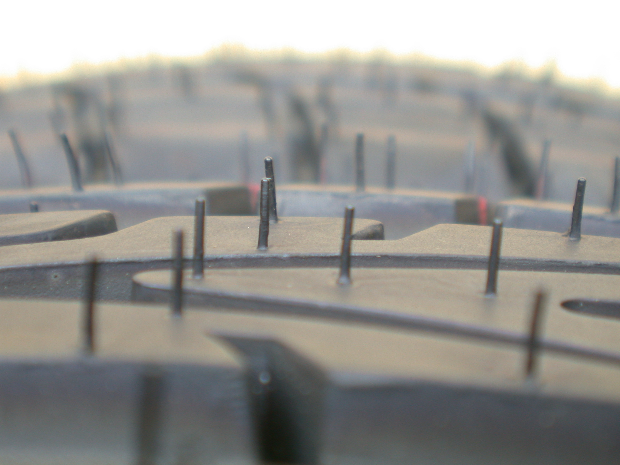 Image*After photos plastics rubber tire spike spikes tires macro