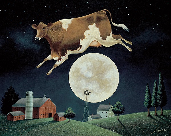 Cow Jumps over the Moon Image Conscious