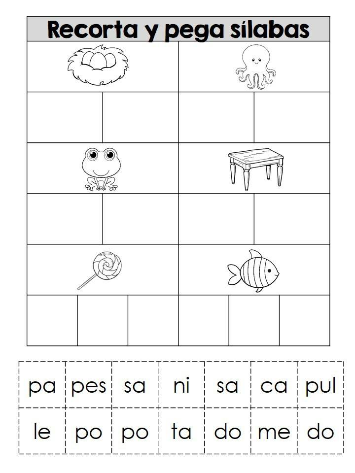 APRENDO LAS SÍLABAS (5) Imagenes Educativas