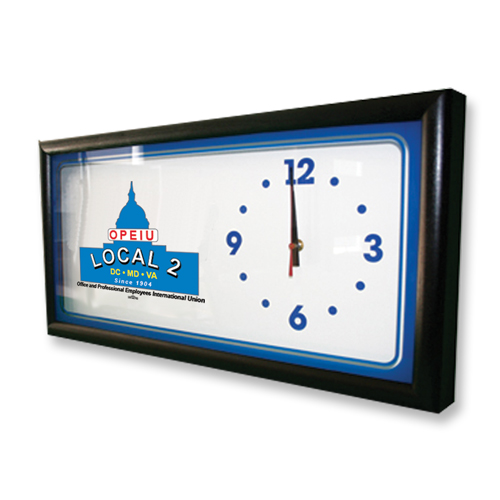 USA Made Wall Clock Image Pointe