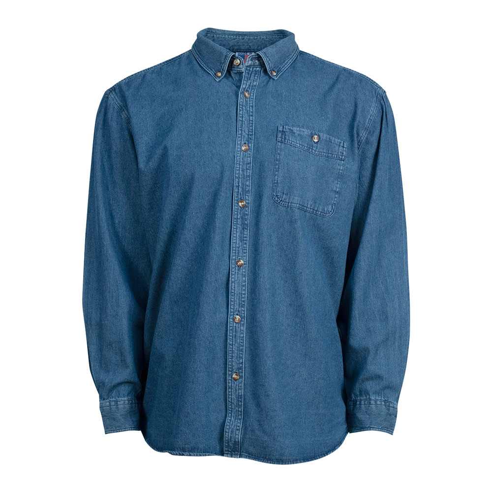 Union Made Long Sleeve Denim Shirt Image Pointe