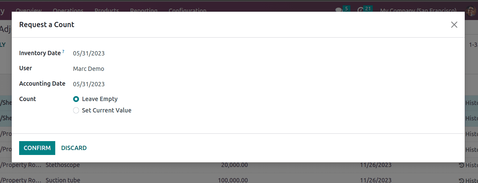 Exploring Cyclic Frequency and Counting Inventory In Odoo 16