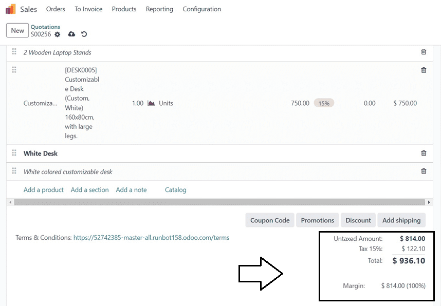 How to Add Sections, Notes, & Subtotals in a Quotation Using Odoo 17 Sales