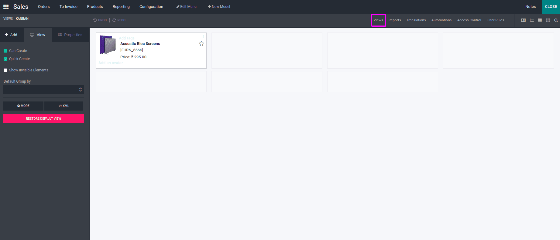 How to Add Status Bar in the Product Form View Using Odoo 15 Studio