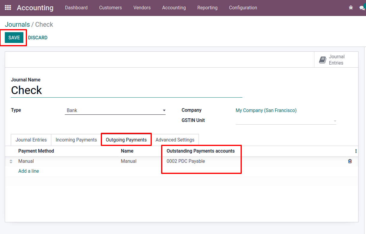 How to Handle Post Dated Cheque in Odoo 15