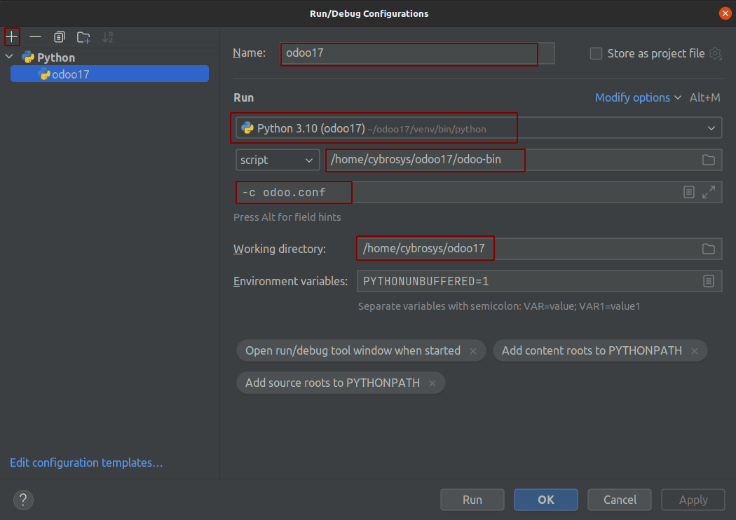 How to Setup Odoo 17 Development Environment Using Pycharm in Ubuntu 20.04