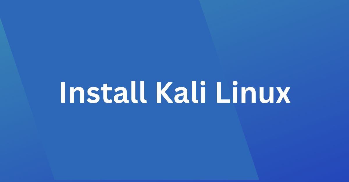 How to Install Kali Linux ImagineLinux