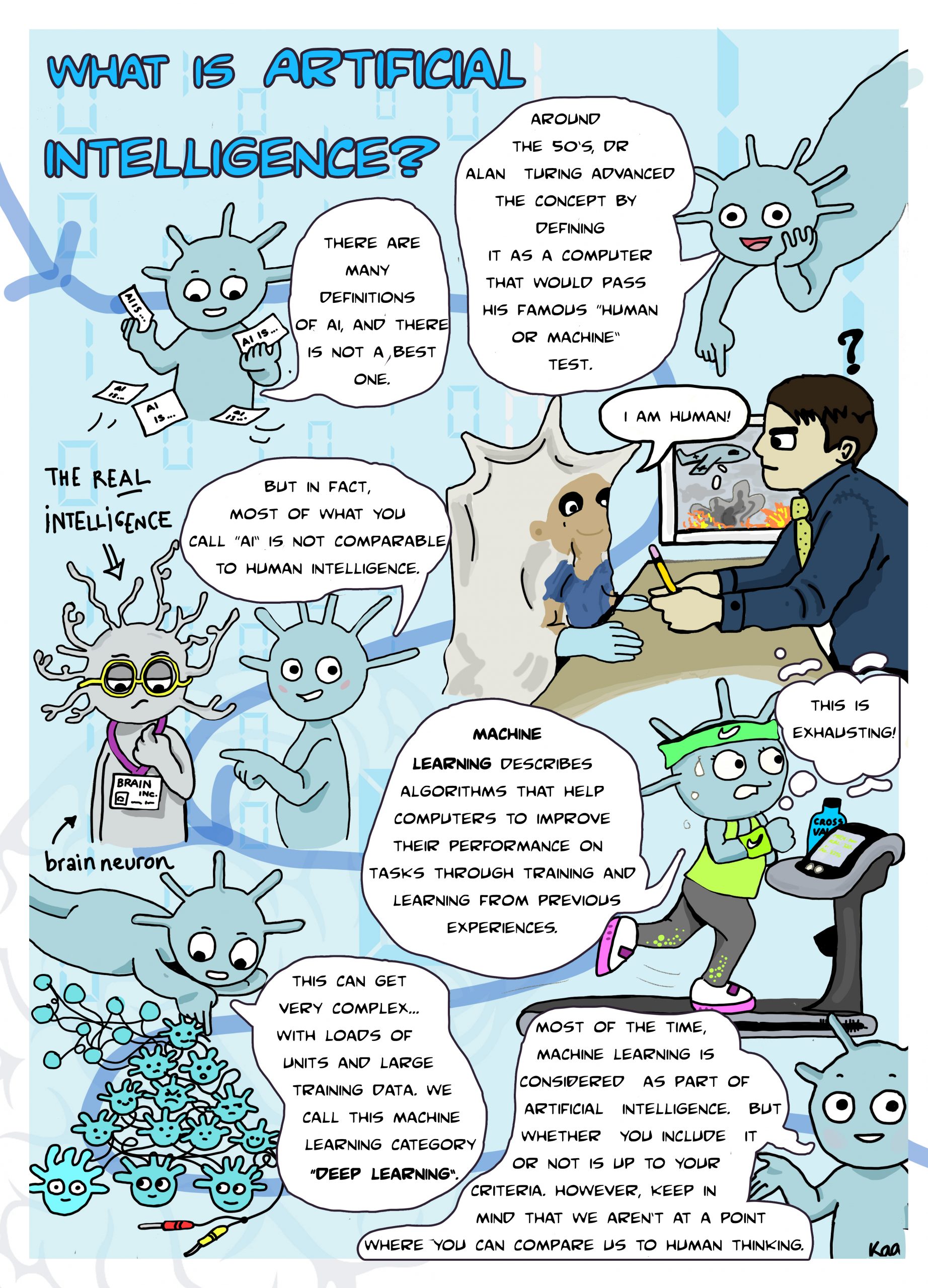 A series of cartoons created by CDT Student Virginia Fernandez