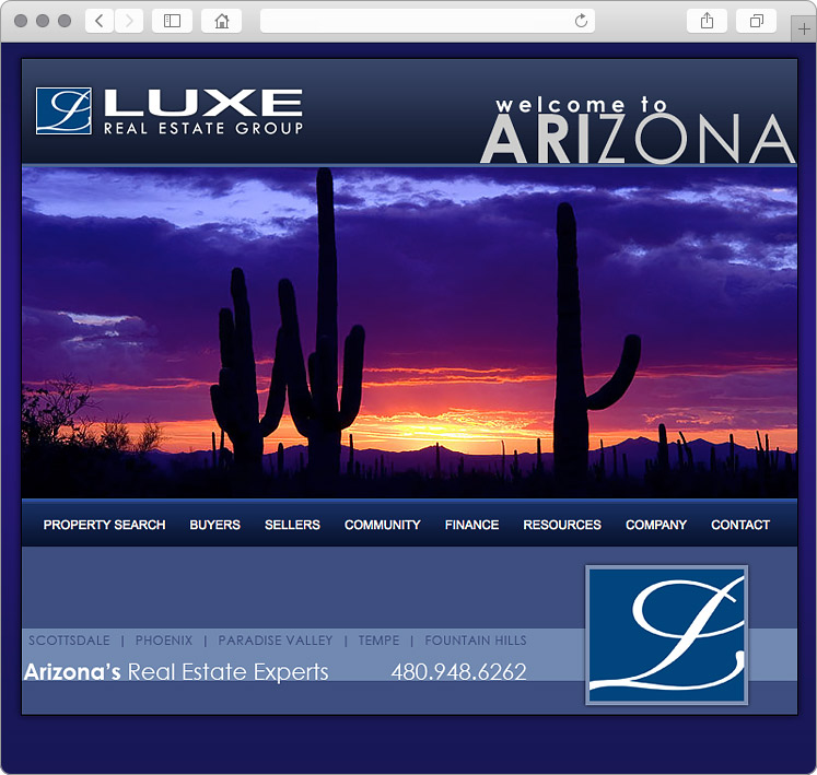 Arizona Real Estate Company site Design