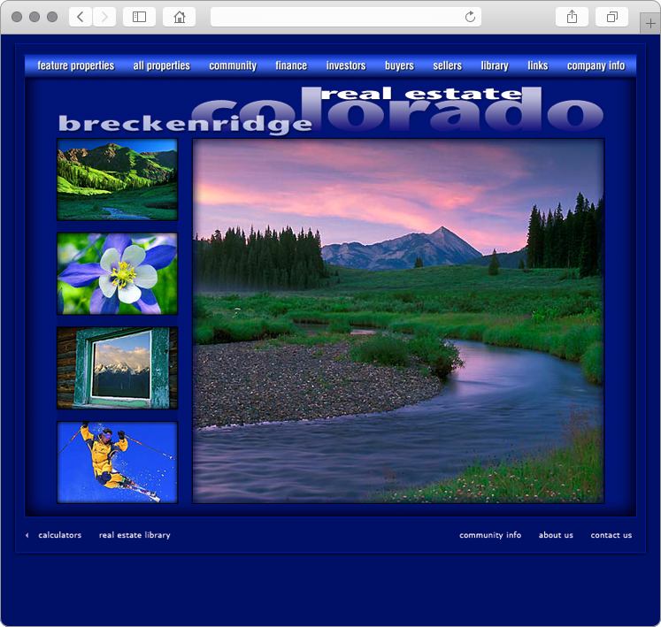 Summit County Colorado Mountain Property site