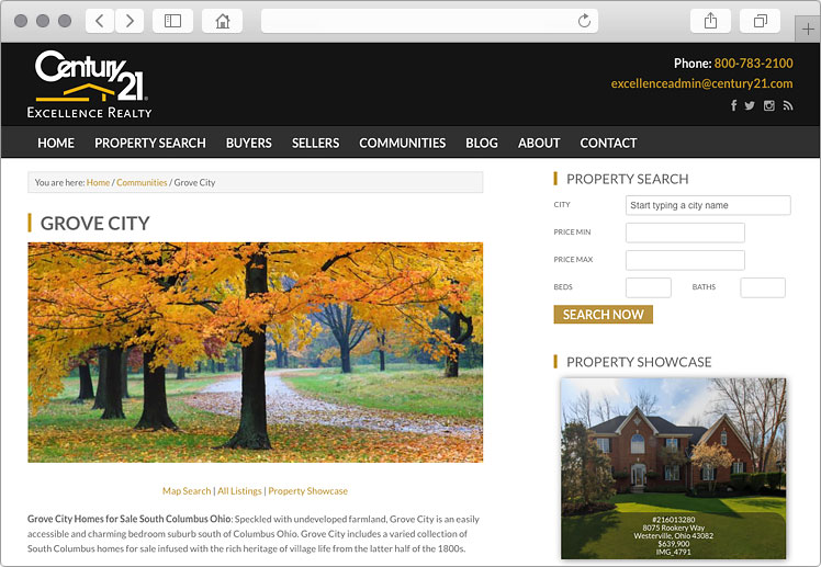 Columbus Ohio Real Estate site Design