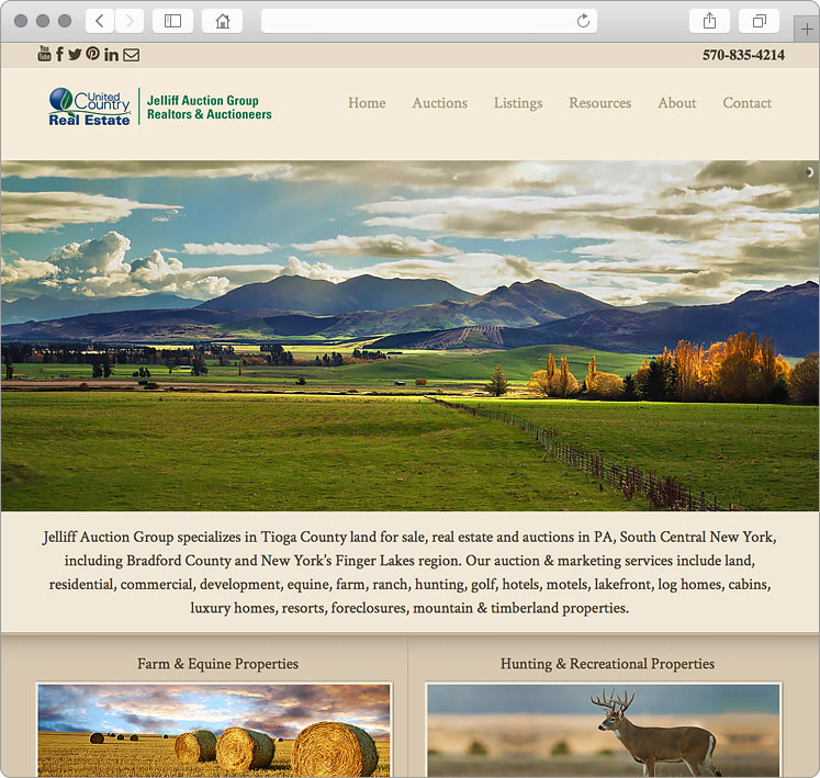 PA Real Estate Auctions site