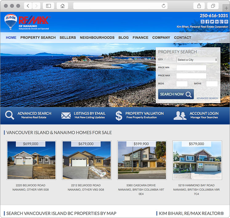 Nanaimo British Columbia Real Estate site