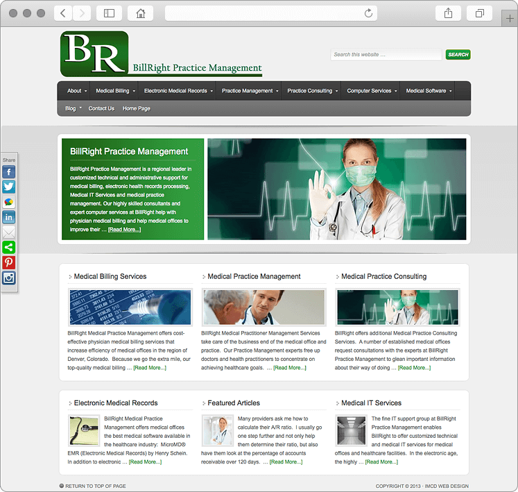 Medical Practice Website Design Web Design Company Business Real