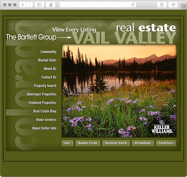 Vail Colorado Real Estate team site