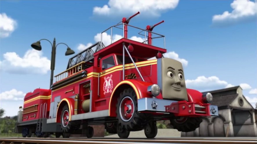 IMCDb.org: Oshkosh W-800 ARFF 'Flynn' in "Thomas the Tank Engine