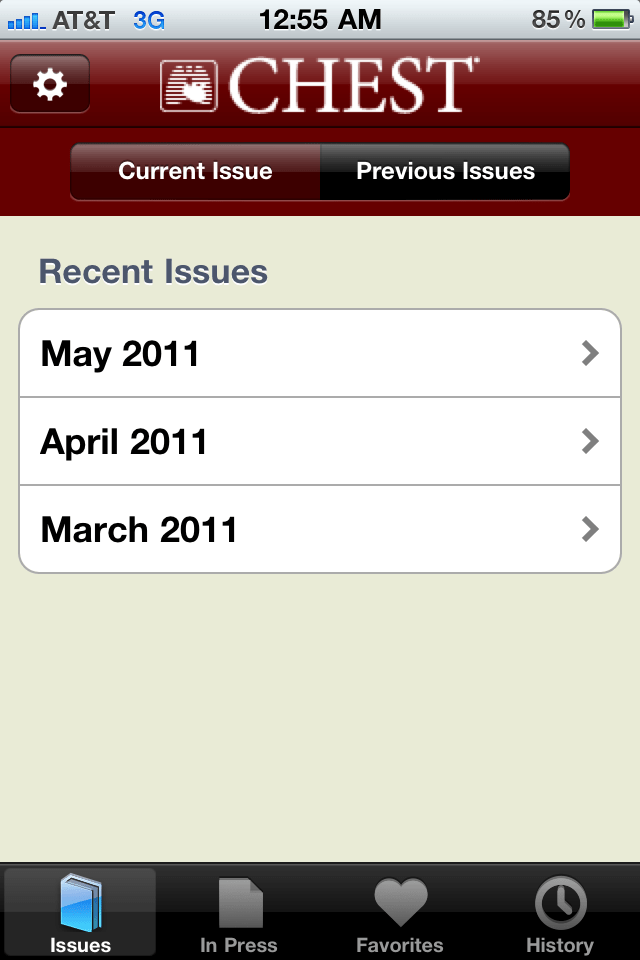 The revered CHEST Journal, now a free medical app for the iPhone & iPad