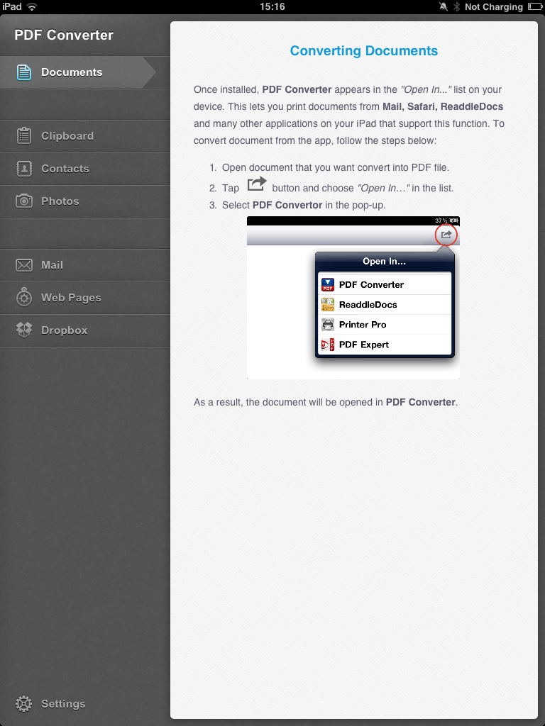 How to turn UpToDate webpages into PDFs on your iPad