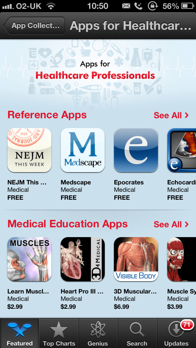 Apple launches dedicated 'Apps for Healthcare Professionals' collection