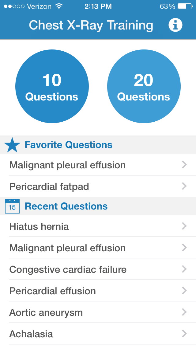 Chest Xray Training iphone and ipad medical app review