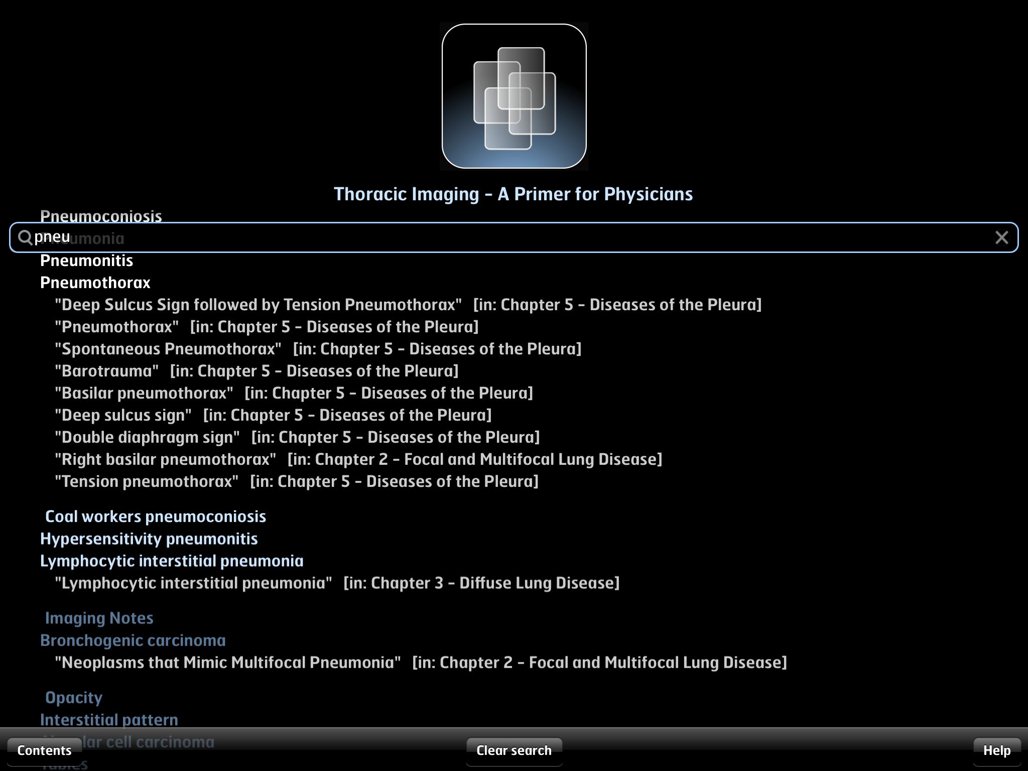 Diagnostic Radiology Chest Primer iphone and ipad medical app review