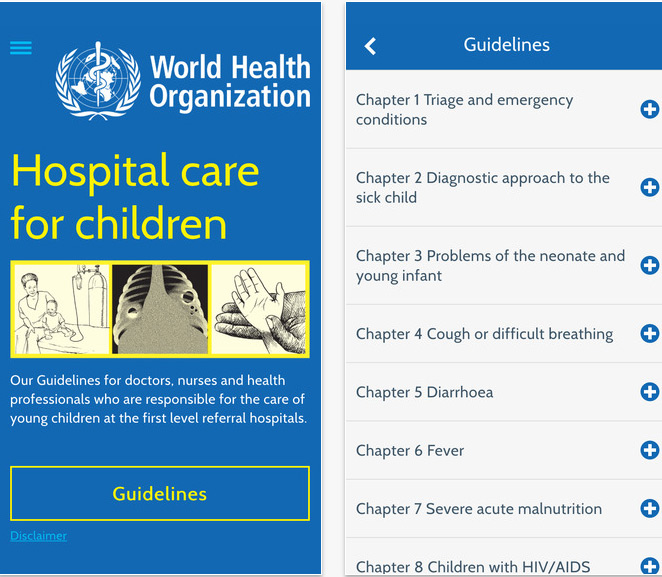 Review of Hospital Care for Children app from the WHO