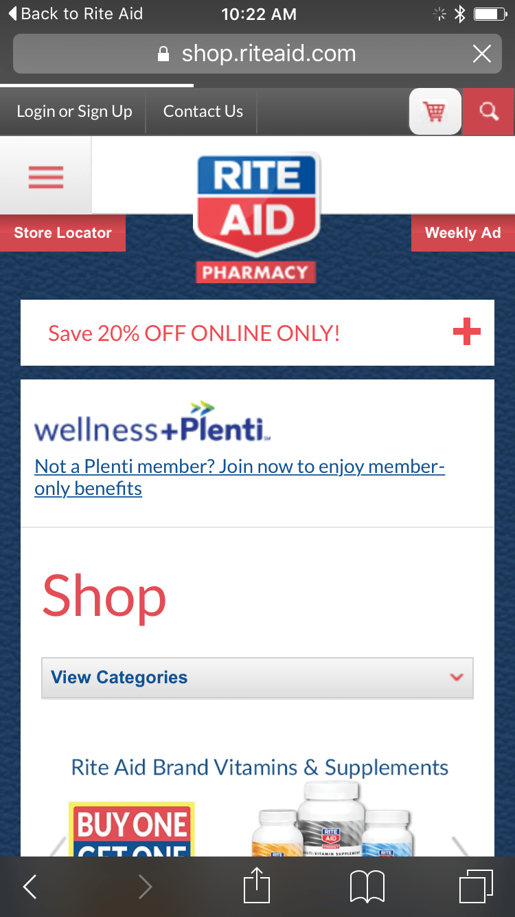 Rite Aid app Keeps it simple with basic pharmacy services