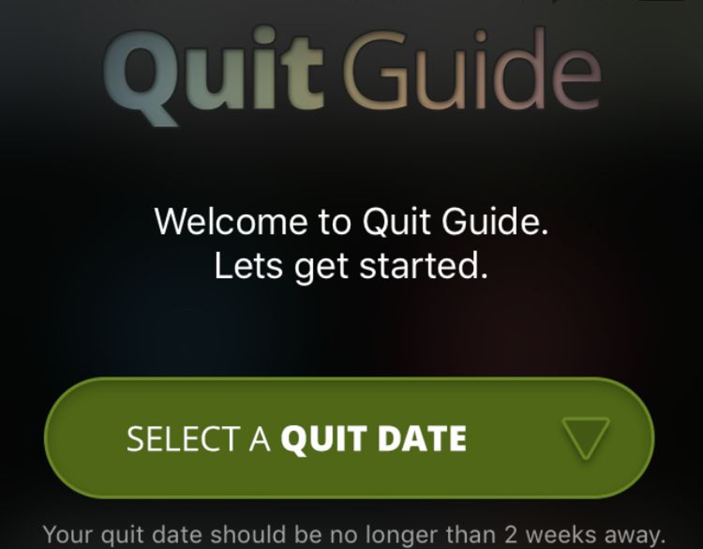 QuitGuide is an great, free smoking cessation app from the NCI