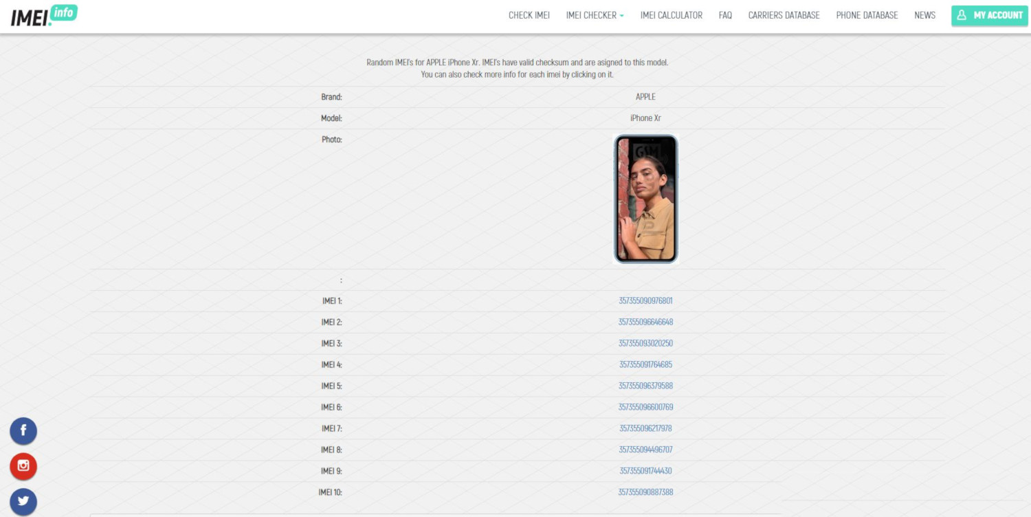 IMEI iPhone Check IMEI.info