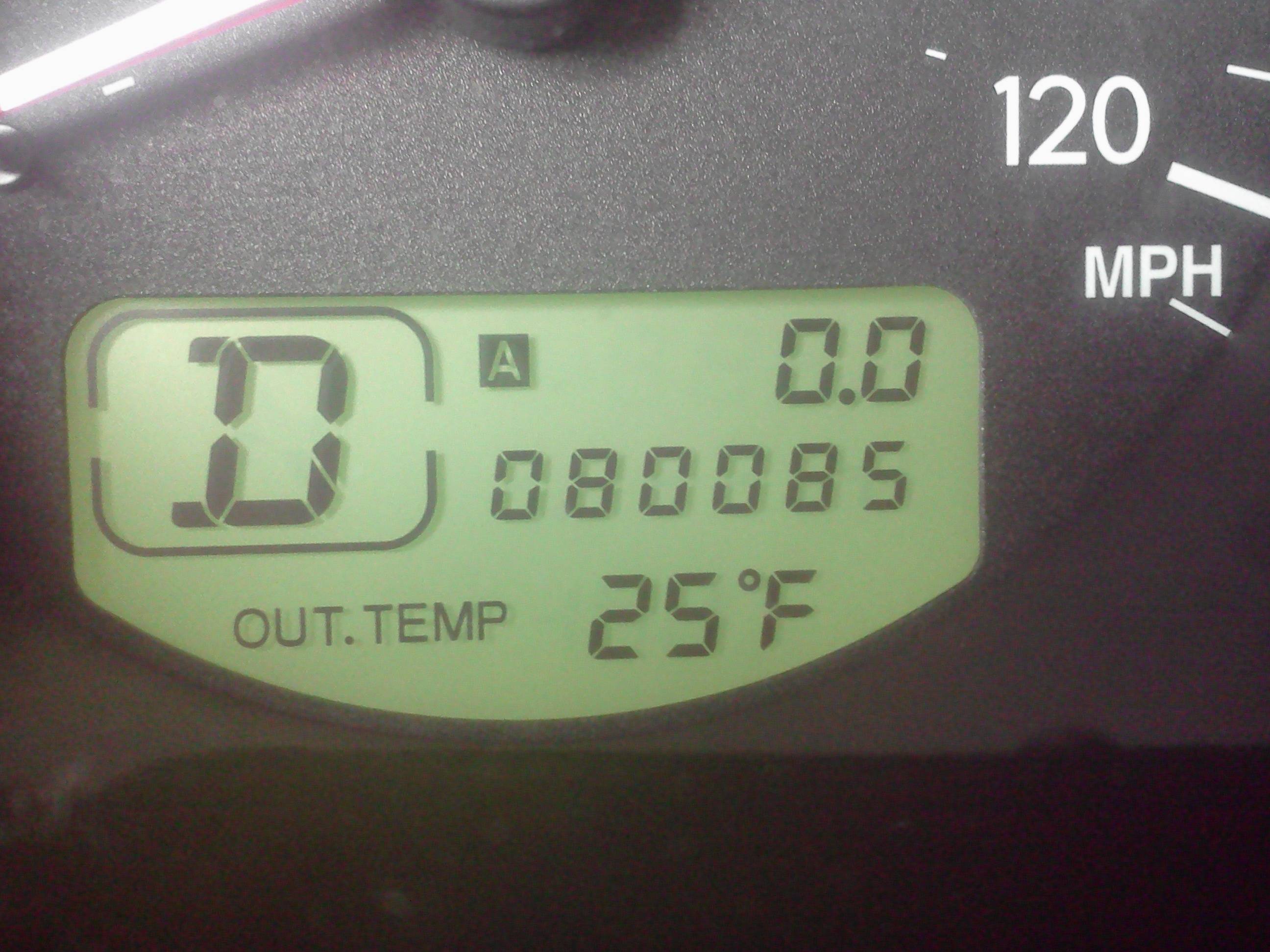 I managed to reset my trip meter just at the right time, so it would