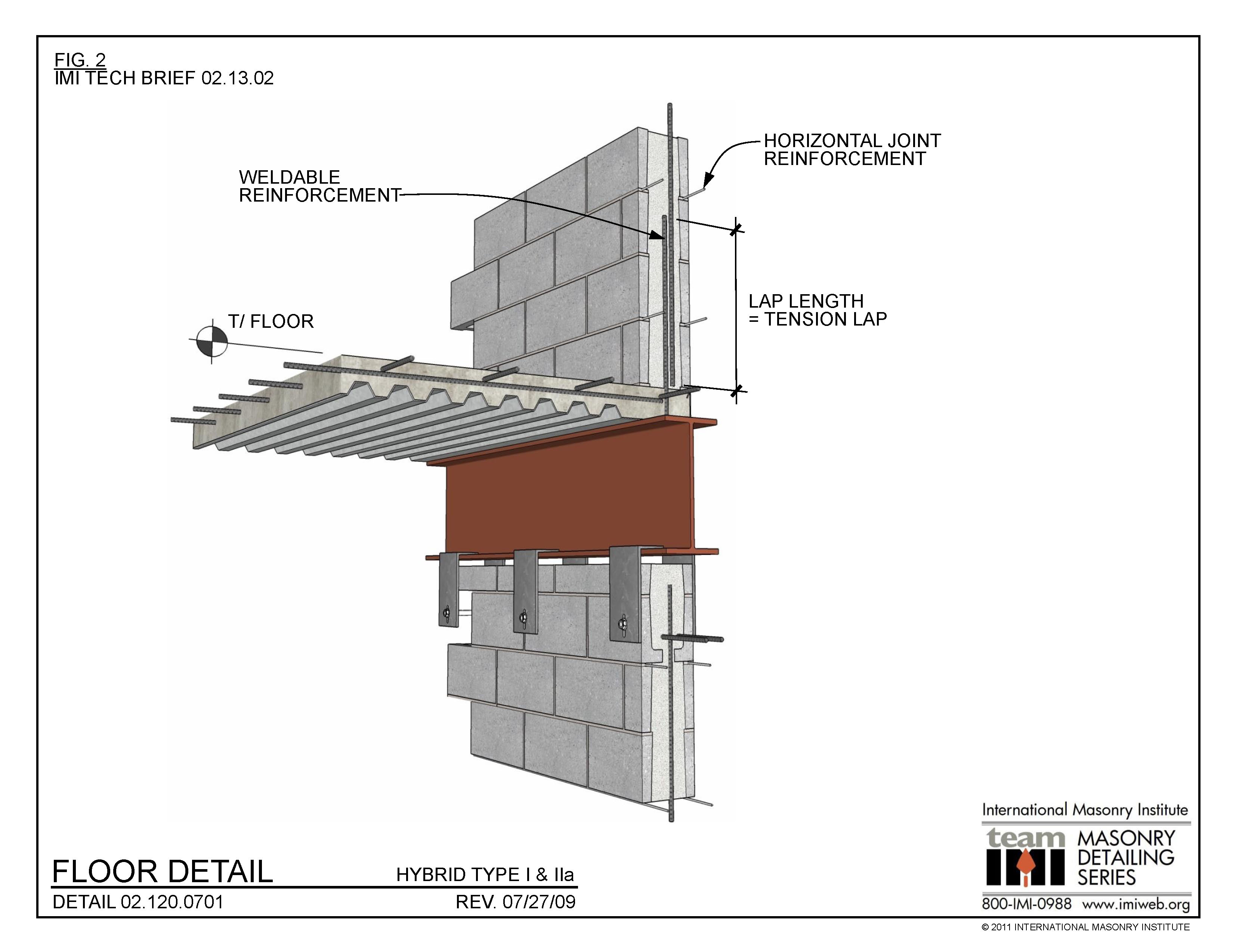 02.120.0701 Floor Detail Hybrid Type I & IIa International Masonry