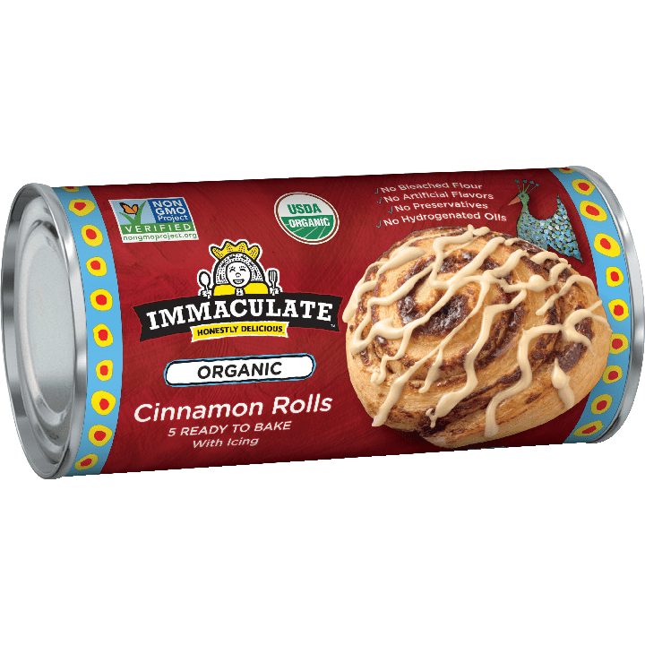 Organic Cinnamon Rolls with Icing Immaculate Baking Company Organic