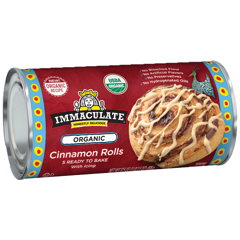 Organic Cinnamon Rolls with Icing Immaculate Baking Company Organic