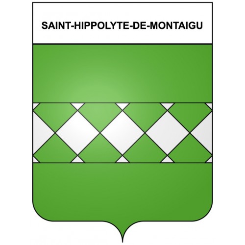 SaintHippolytedeMontaigu 30 ville Stickers blason autocollant