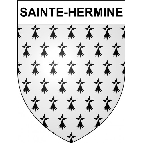 SainteHermine 85 ville sticker blason écusson autocollant adhésif eBay