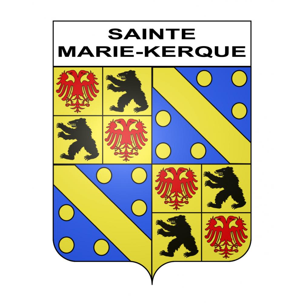 SainteMarieKerque 62 ville sticker blason écusson autocollant adhésif