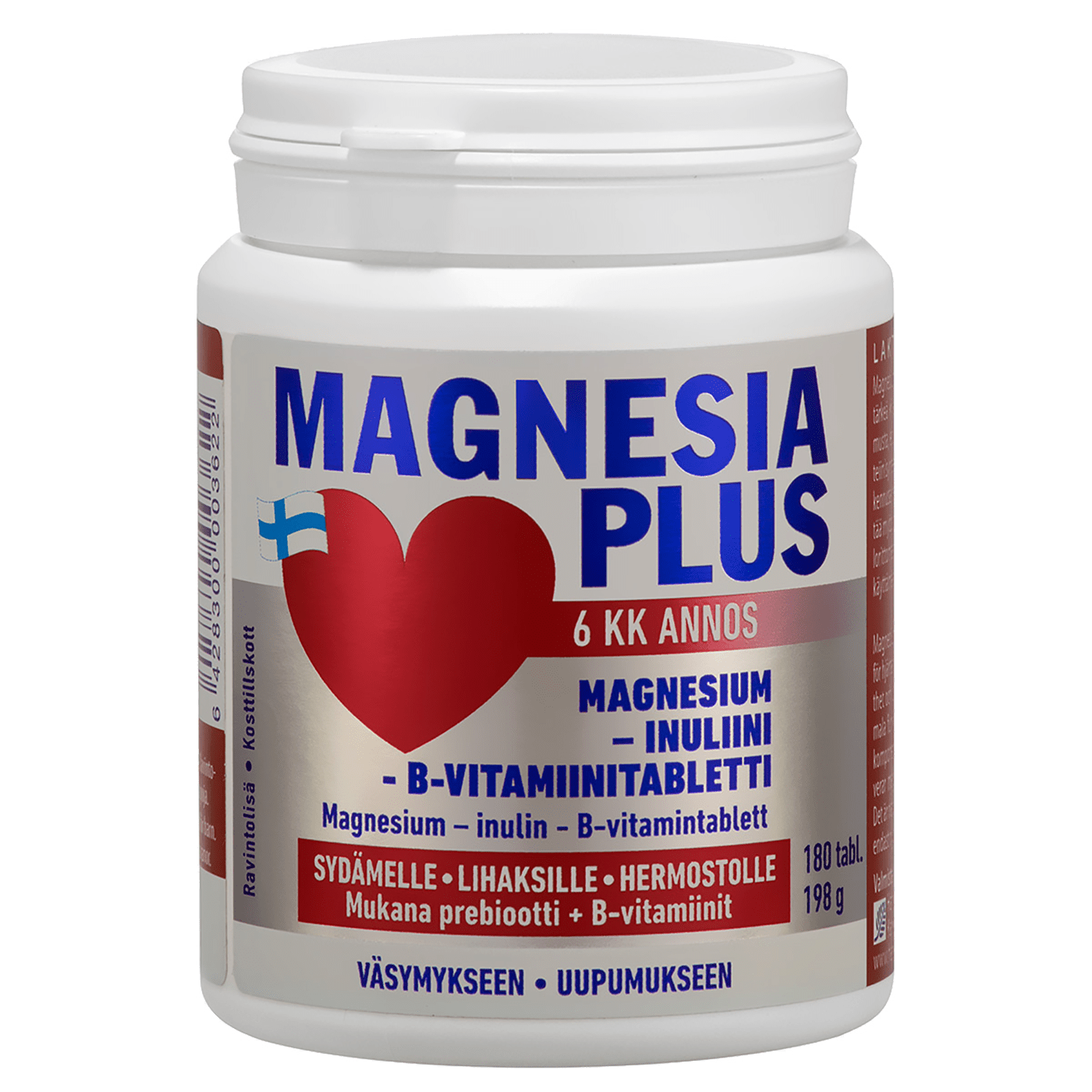 Magnesia Plus complex, 180 tabl. Nordic Immunity Supplements