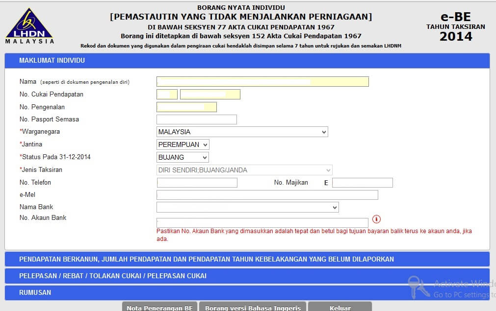 eFiling File Your Malaysia Tax Online iMoney