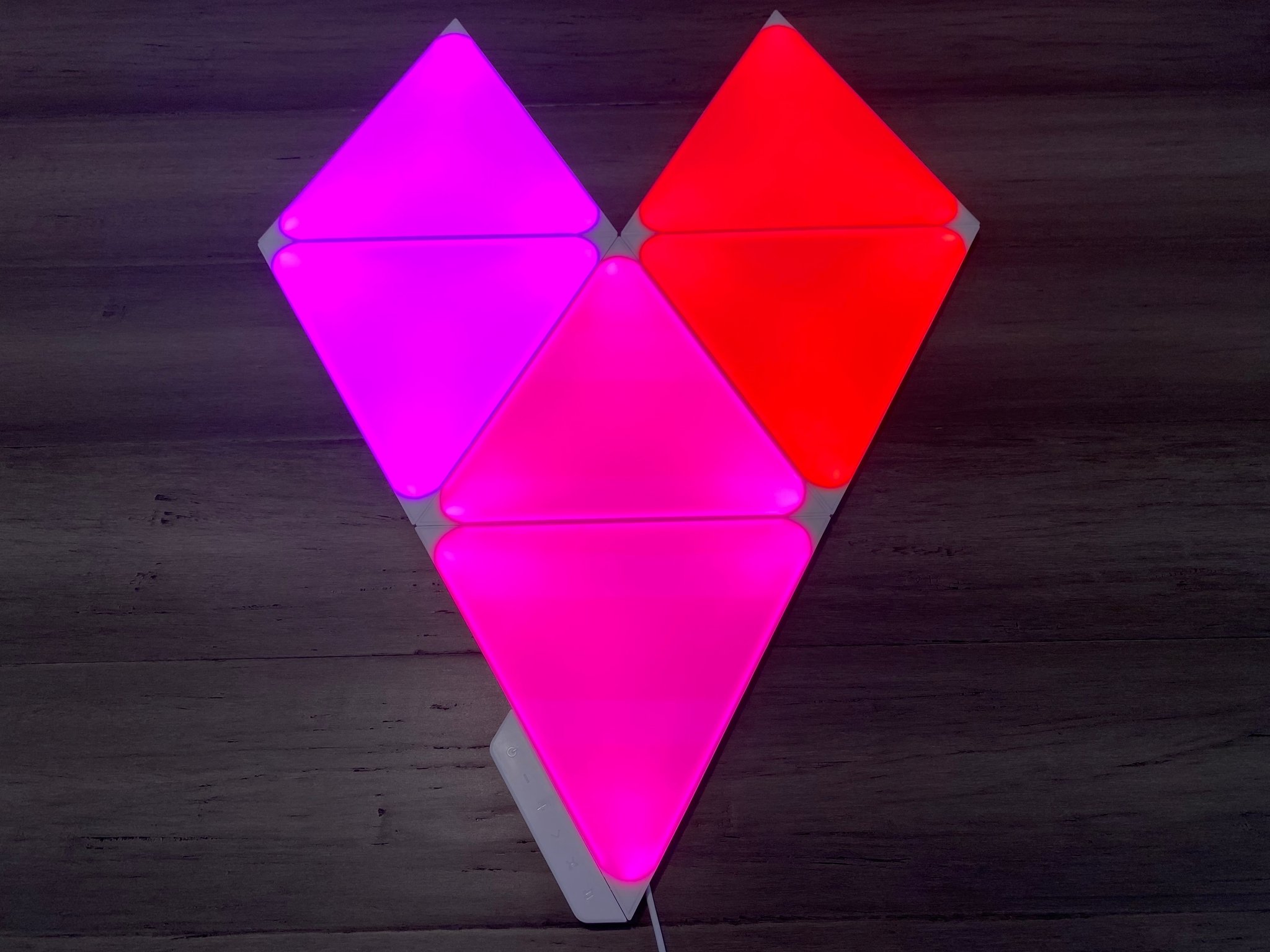 Nanoleaf Shapes Triangles Review Colorful connectivity iMore