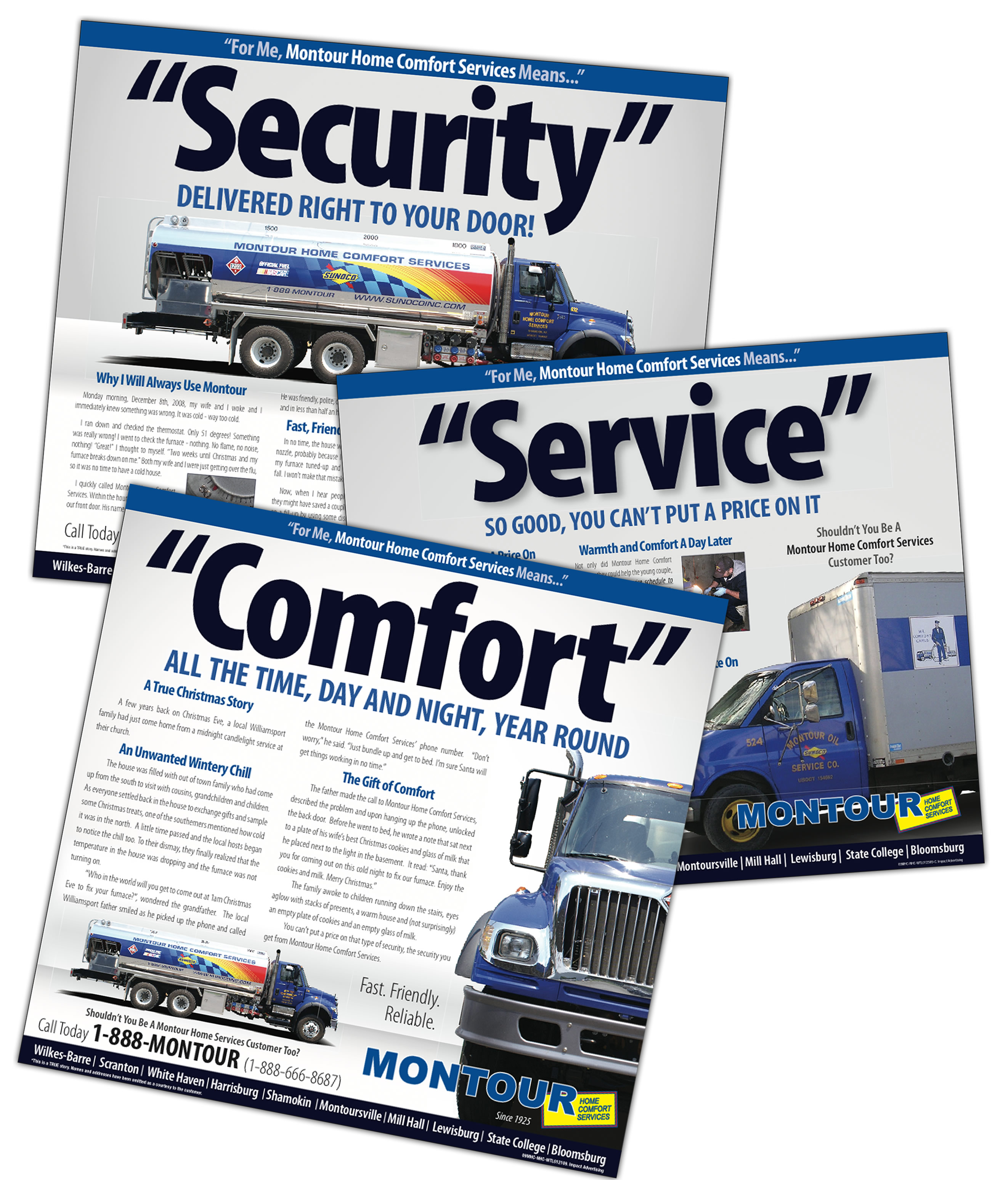 Montour Home Comfort Print Impact Advertising