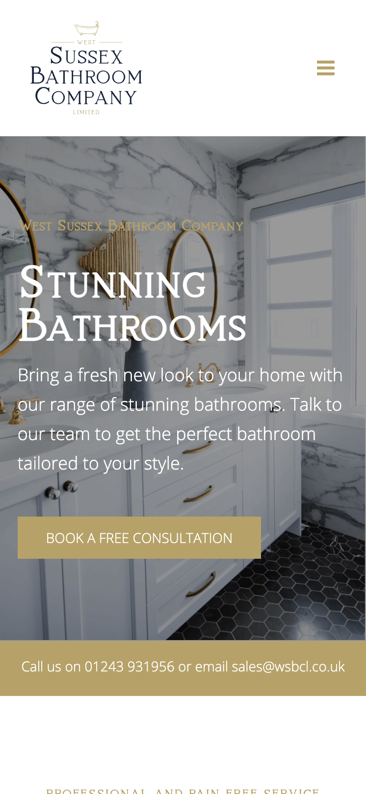 West Sussex Bathroom Company case study Impact Digital