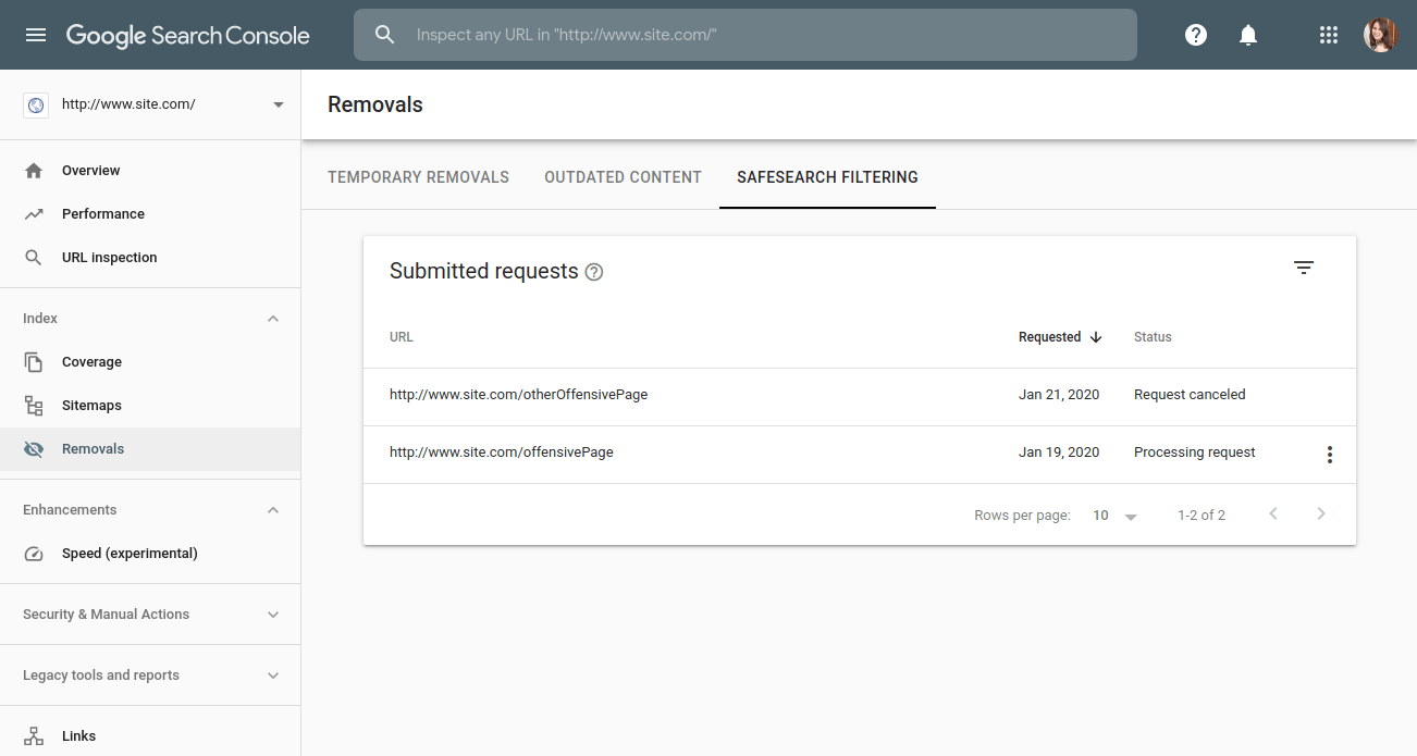 Google makes it easier to hide content and check thirdparty reporting