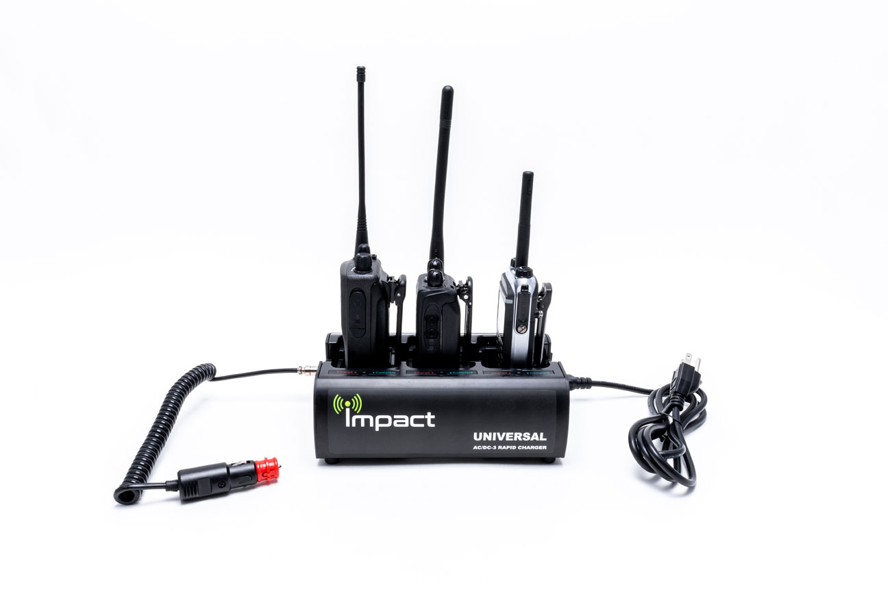Universal Rapid 3Bank TwoWay Radio Battery Charger Impact Radio