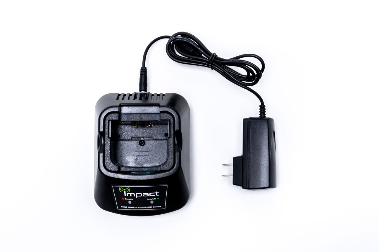 Universal Single Rapid Desktop Battery Charger (AC) for TwoWay Radio