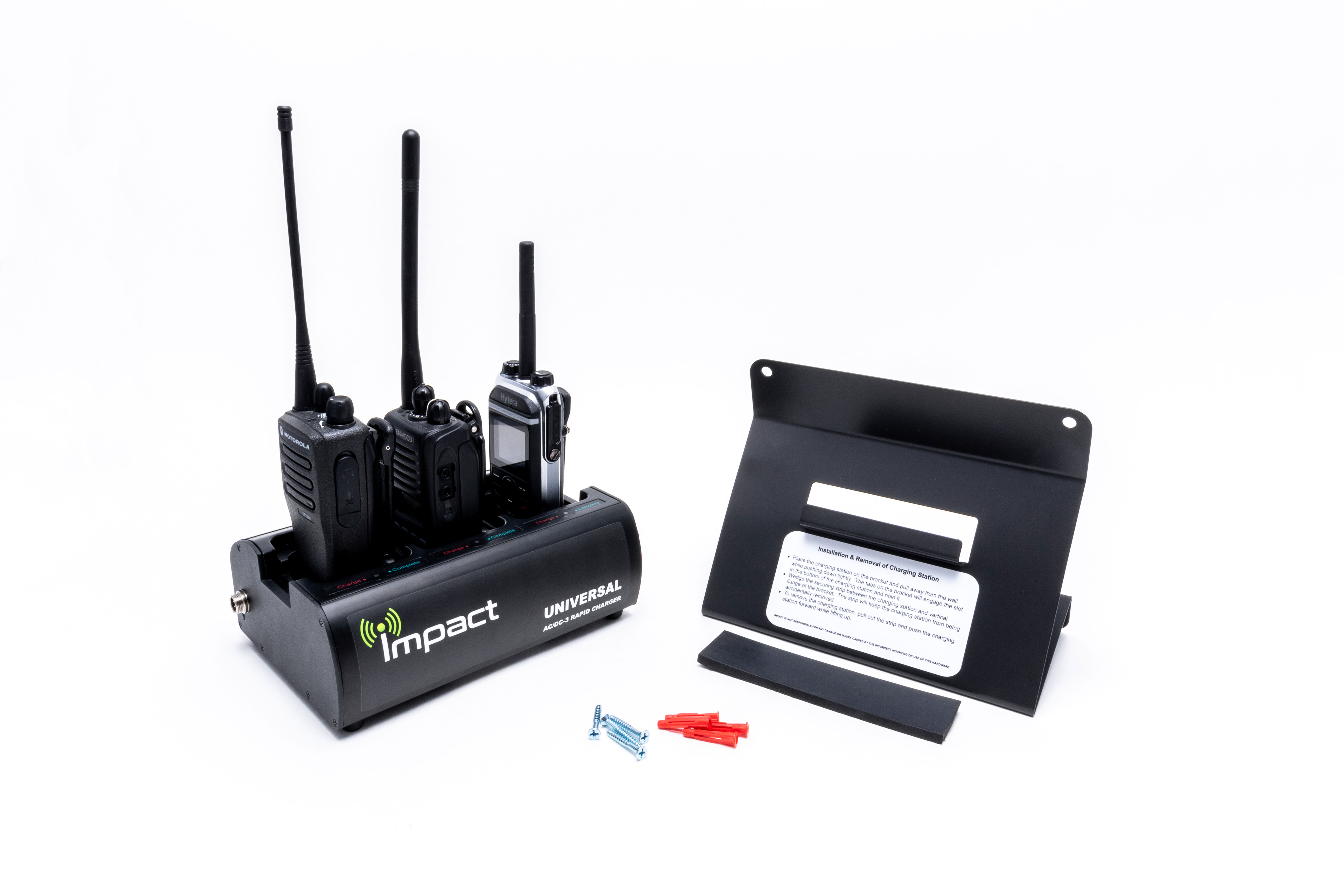 Quick Release Metal Wall Bracket for AC/DC3 TwoWay Radio Battery