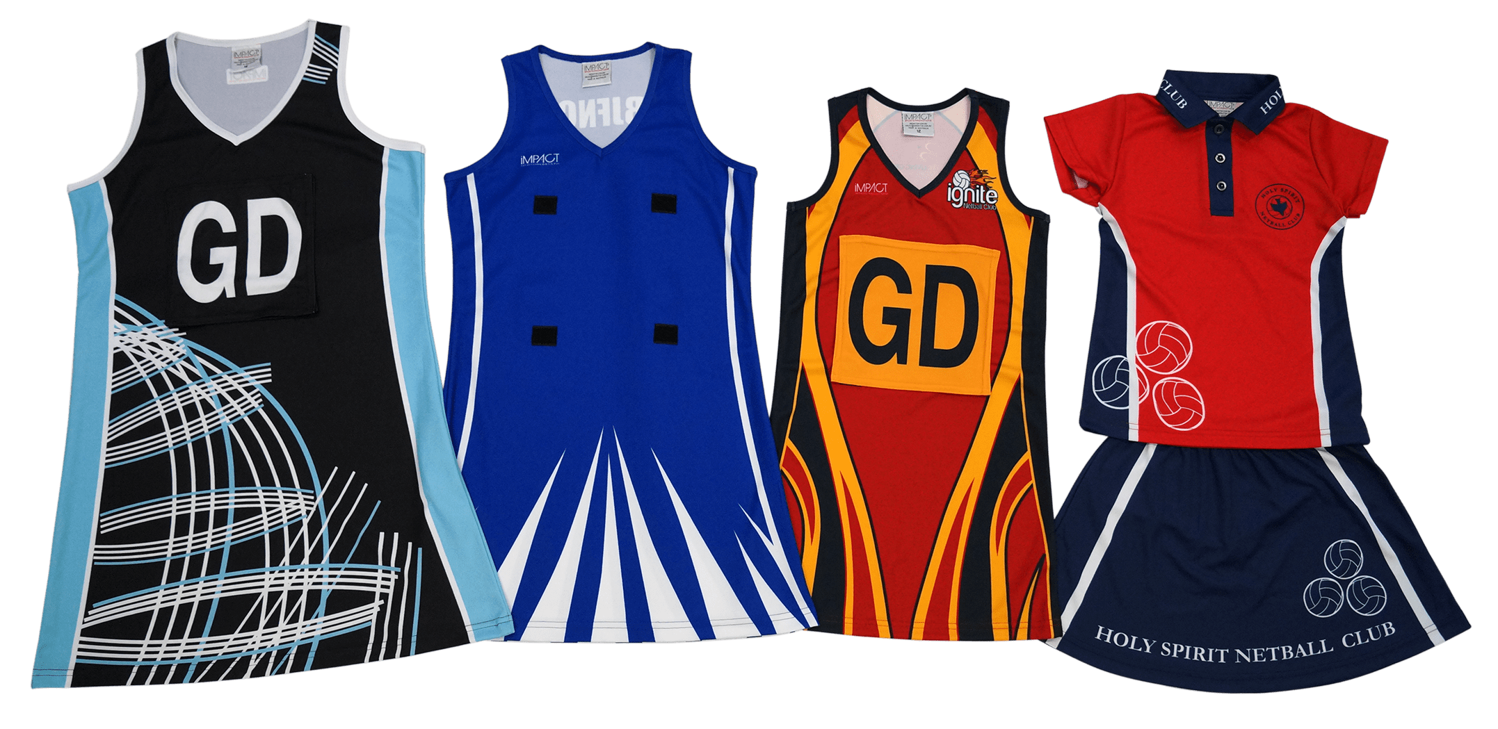 Custom Netball Uniforms Melbourne Netball Dresses Impact Sports